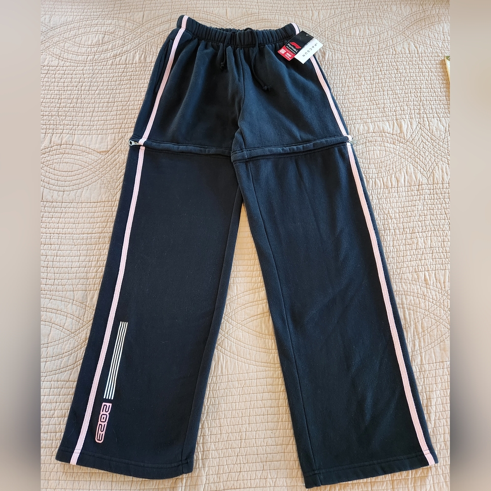 PACSUN FORMULA 1 WOMEN'S ZIP AWAY SWEATPANTS NWT!! 🔥🔥